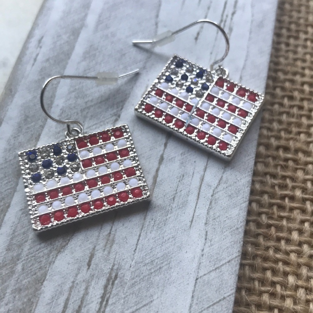 American Flag Earrings